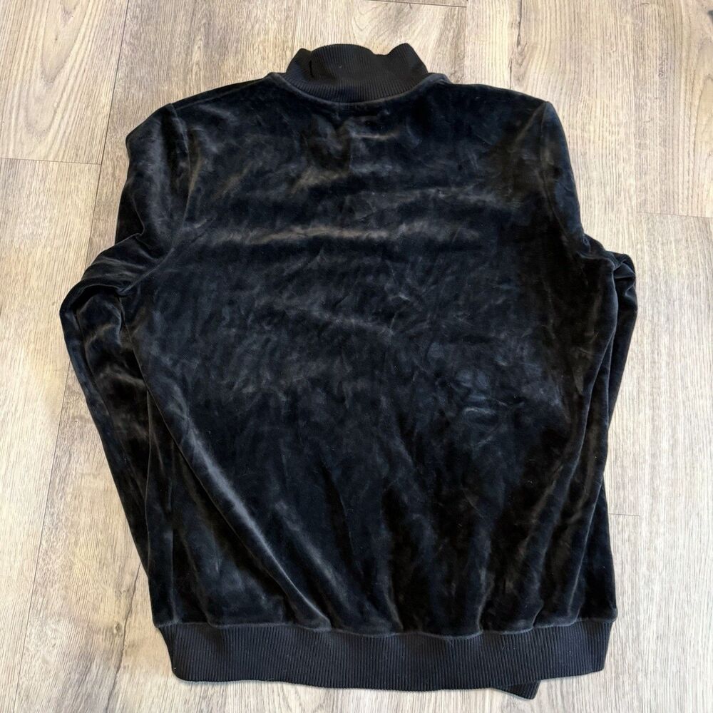 Lauren Ralph Lauren Vintage Black Velvet Jacket Gold Snap Buttons Size Medium - Picture 3 of 7